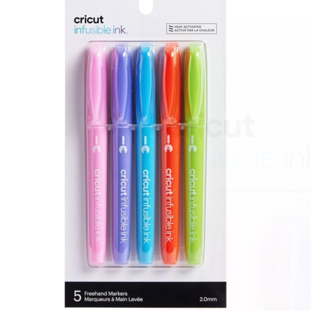 NEW- Cricut Marker Tip 5pk Infusible Ink FreeHand Marker Set